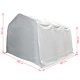 Палатка за съхранение PVC 550 г/м² 4x6 м бяла