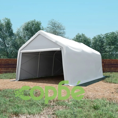Палатка за съхранение PVC 550 г/м² 4x6 м бяла ➤ топ цена ➤ sorbe.bg