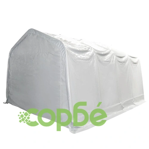 Палатка за съхранение PVC 550 г/м² 4x8 м бяла ➤ топ цена ➤ sorbe.bg