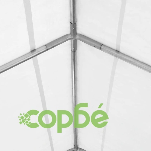 Палатка за съхранение PVC 550 г/м² 4x8 м бяла ➤ топ цена ➤ sorbe.bg