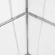 Палатка за съхранение PVC 550 г/м² 4x8 м бяла
