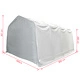 Палатка за съхранение PVC 550 г/м² 4x8 м бяла