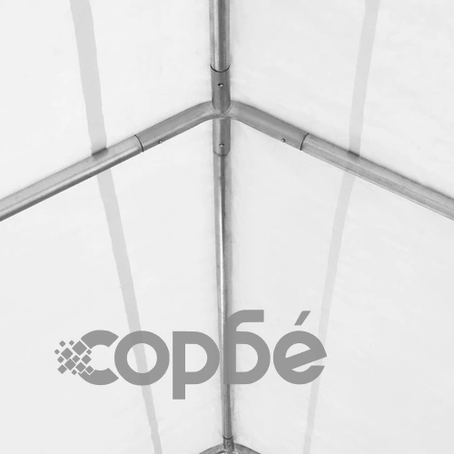 Палатка за съхранение PVC 550 г/м² 5x10 м бяла ➤ топ цена ➤ sorbe.bg