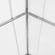 Палатка за съхранение PVC 550 г/м² 5x10 м бяла