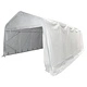 Палатка за съхранение PVC 550 г/м² 5x10 м бяла