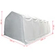 Палатка за съхранение PVC 550 г/м² 5x10 м бяла