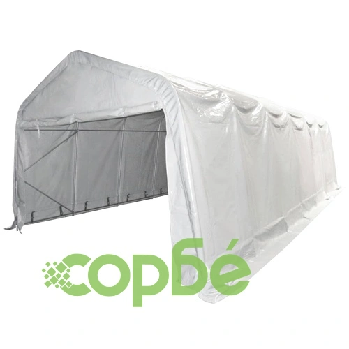 Палатка за съхранение PVC 550 г/м² 6x12 м бяла ➤ топ цена ➤ sorbe.bg