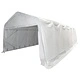 Палатка за съхранение PVC 550 г/м² 6x12 м бяла