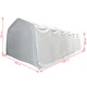 Палатка за съхранение PVC 550 г/м² 6x12 м бяла