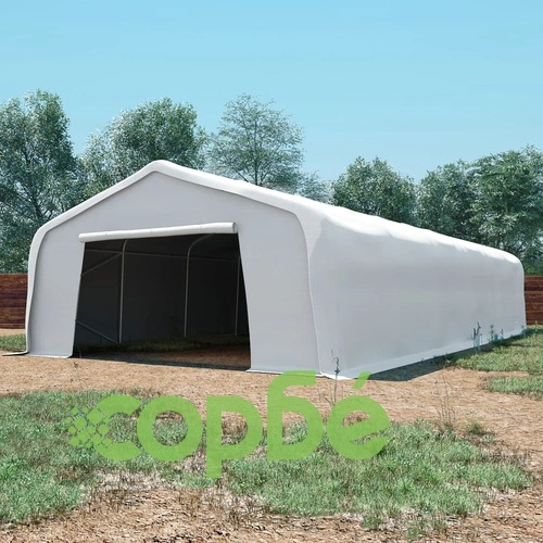 Палатка за съхранение PVC 550 г/м² 6x12 м бяла ➤ топ цена ➤ sorbe.bg