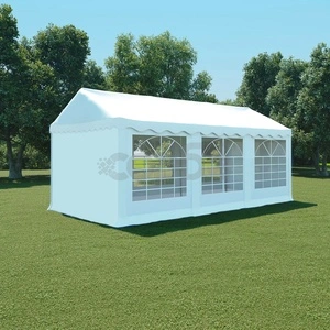 Градинска шатра, PVC, 3x6 м, бяла