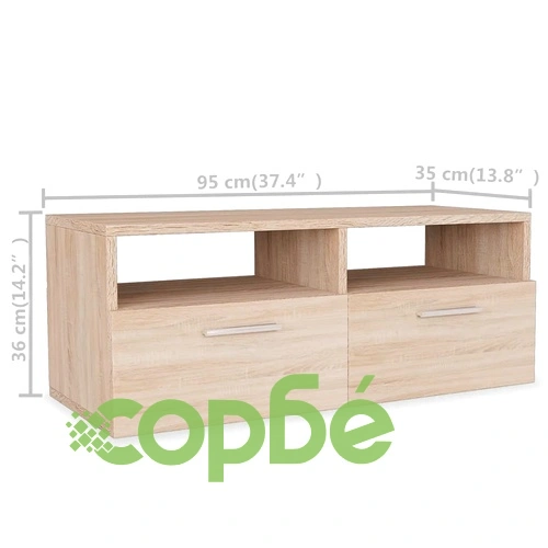 ТВ шкафове, 2 бр, инженерно дърво, 95x35x36 см, дъб на топ цена от sorbe.bg ТВ шкафове, 2 бр, инженерно дърво, 95x35x36 см, дъб ➤ топ цена ➤ sorbe.bg