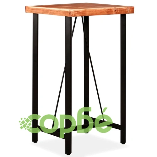 Бар комплект, 3 части, акациево и регенерирано дърво масив ➤ топ цена ➤ sorbe.bg