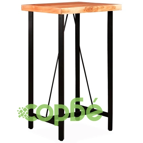 Бар комплект, 3 части, акациево и регенерирано дърво масив ➤ топ цена ➤ sorbe.bg