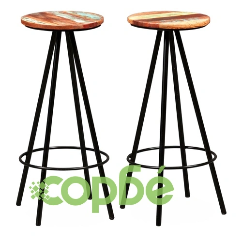 Бар комплект, 3 части, акациево и регенерирано дърво масив ➤ топ цена ➤ sorbe.bg