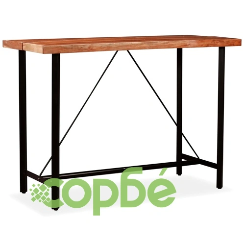 Бар комплект, 7 части, акациево и регенерирано дърво масив ➤ топ цена ➤ sorbe.bg