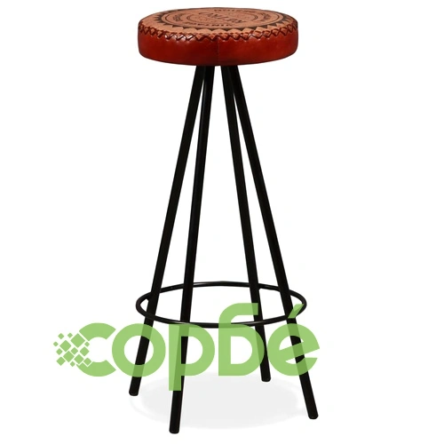 Бар комплект 3 части регенерирано дърво естествена кожа брезент ➤ топ цена ➤ sorbe.bg