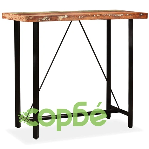 Бар комплект, 5 части, регенерирано дърво масив ➤ топ цена ➤ sorbe.bg