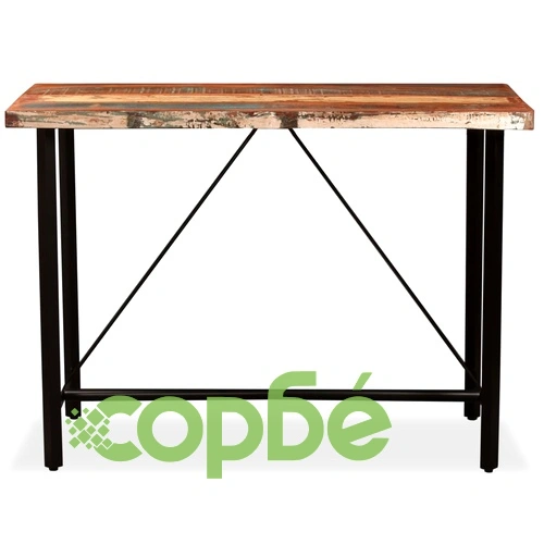 Бар комплект, 5 части, регенерирано дърво масив ➤ топ цена ➤ sorbe.bg