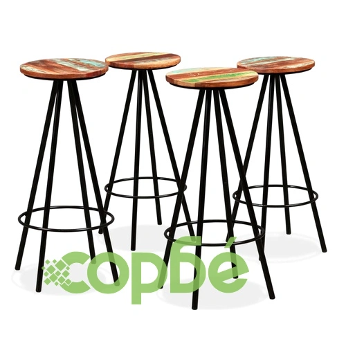 Бар комплект, 5 части, регенерирано дърво масив ➤ топ цена ➤ sorbe.bg