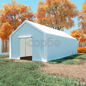 Шатра за съхранение, PE, 4x8 м, бяла 
