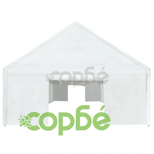 Шатра за съхранение, PE, 5x10 м, бяла ➤ топ цена ➤ sorbe.bg