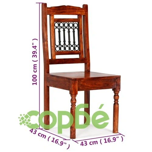 Трапезни столове, 6 бр, масивно дърво, класически ➤ топ цена ➤ sorbe.bg