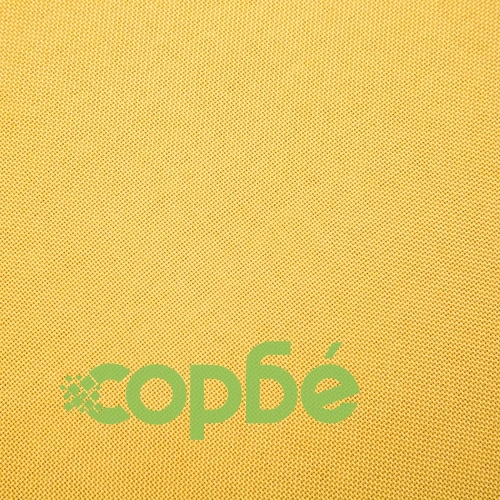 Комплект диван и кресло за петима, 2 части, текстил, жълт ➤ топ цена ➤ sorbe.bg