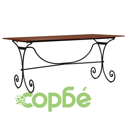 Комплект трапезна маса, 7 части, акация масив с финиш шишам ➤ топ цена ➤ sorbe.bg