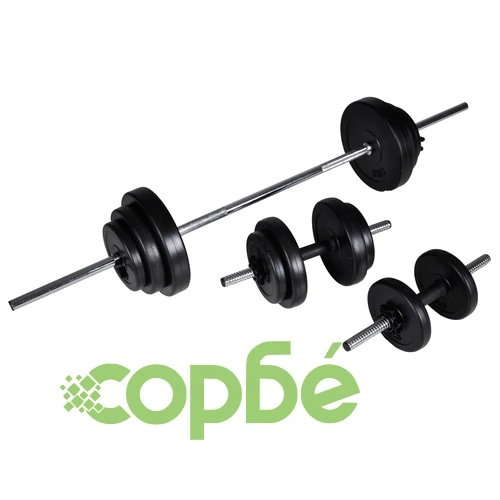 Комплект регулируема пейка за преси с щанга и дъмбели, 30,5 кг ➤ топ цена ➤ sorbe.bg