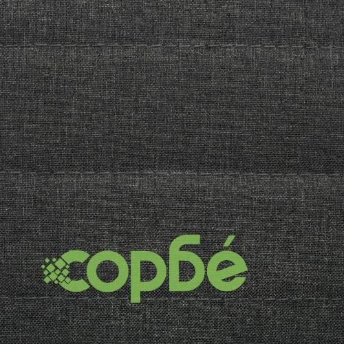 Трапезни столове, 6 бр, тъмносиви, текстил ➤ топ цена ➤ sorbe.bg