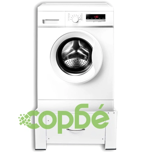 Стойка за перална машина, бяла, с чекмедже ➤ топ цена ➤ sorbe.bg