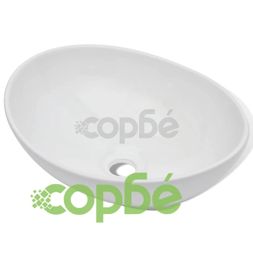 Керамична мивка, 40x33 см, овална, бяла ➤ топ цена ➤ sorbe.bg