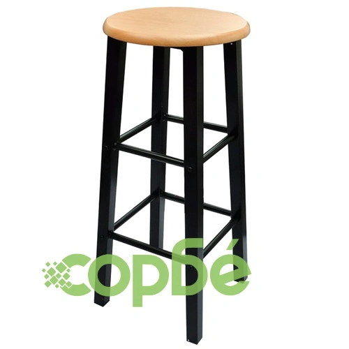 Бар маса и столове, 3 части, дърво и стомана ➤ топ цена ➤ sorbe.bg