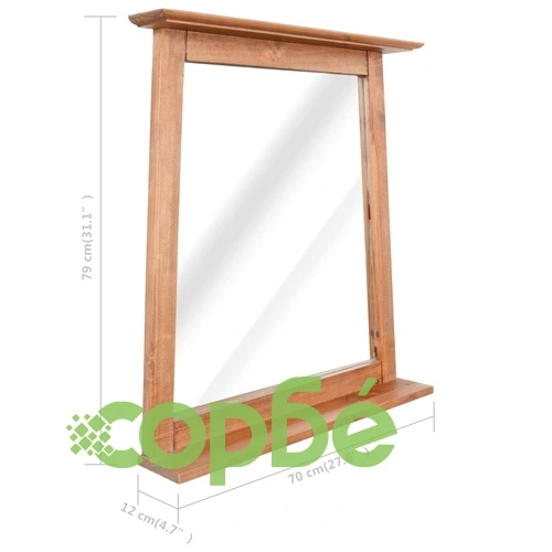 Комплект за баня 5 части масивна борова дървесина ➤ топ цена ➤ sorbe.bg