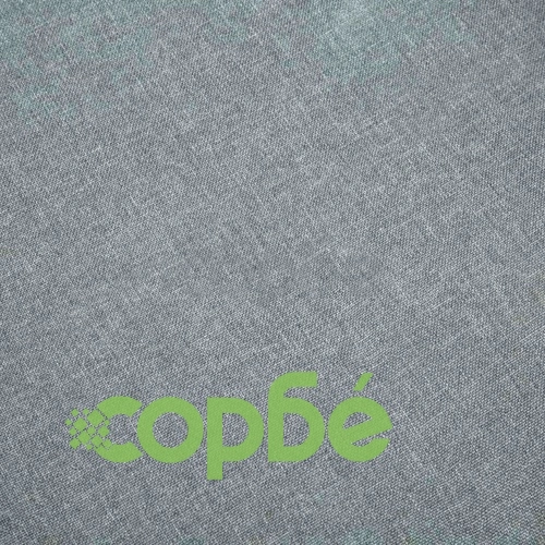 Трапезни столове, 6 бр, светлосиви, текстил ➤ топ цена ➤ sorbe.bg