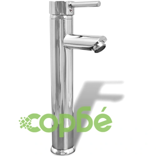 Мивка за баня със смесител, керамична, правоъгълна, бяла ➤ топ цена ➤ sorbe.bg