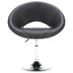Въртящи се трапезни столове, 4 бр, черни, изкуствена кожа