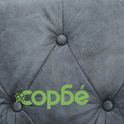 Комплект Честърфийлд дивани 2 бр текстилна тапицерия сиви ➤ топ цена ➤ sorbe.bg