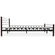 275649  Bed with Memory Foam Mattress Black Metal 180x200 cm(246737+241076)