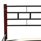 275649  Bed with Memory Foam Mattress Black Metal 180x200 cm(246737+241076)