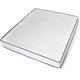 275649  Bed with Memory Foam Mattress Black Metal 180x200 cm(246737+241076)