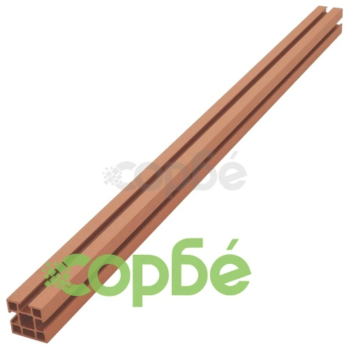 Комплект WPC ограда 1 квадратна + 1 скосена 277x187 см кафява ➤ топ цена ➤ sorbe.bg