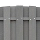 Комплект WPC ограда, 3 извити панела, 562x(165-185) см, сива