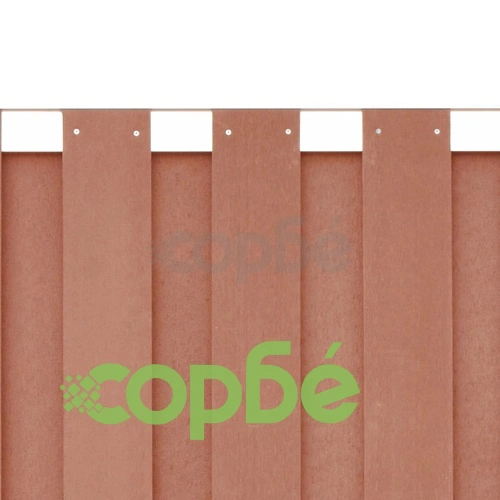 Комплект WPC огради 3 квадратни + 1 скосена 657x185 см кафяви ➤ топ цена ➤ sorbe.bg