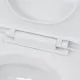 Окачена тоалетна чиния, със скрито казанче, керамична, бяла