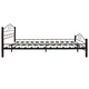 275847  Bed with Mattress Black Metal 140x200 cm(246741+241403)