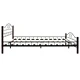 275848  Bed with Mattress Black Metal 160x200 cm(246742+241404)