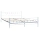 275850  Bed with Mattress White Metal 140x200 cm(246744+241403)
