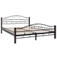 275857  Bed with Memory Foam Mattress Metal 140x200 cm(246741+241074)